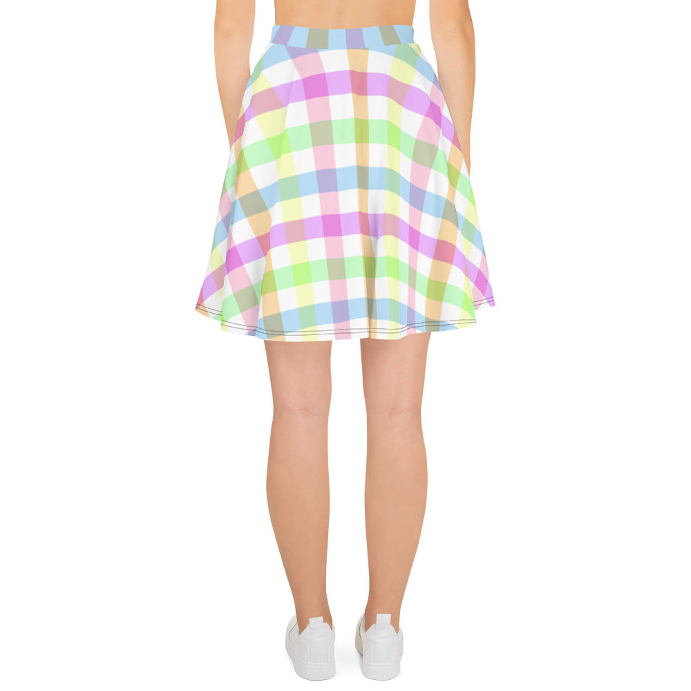 Tastes Like Candy Plaid Skater Skirt