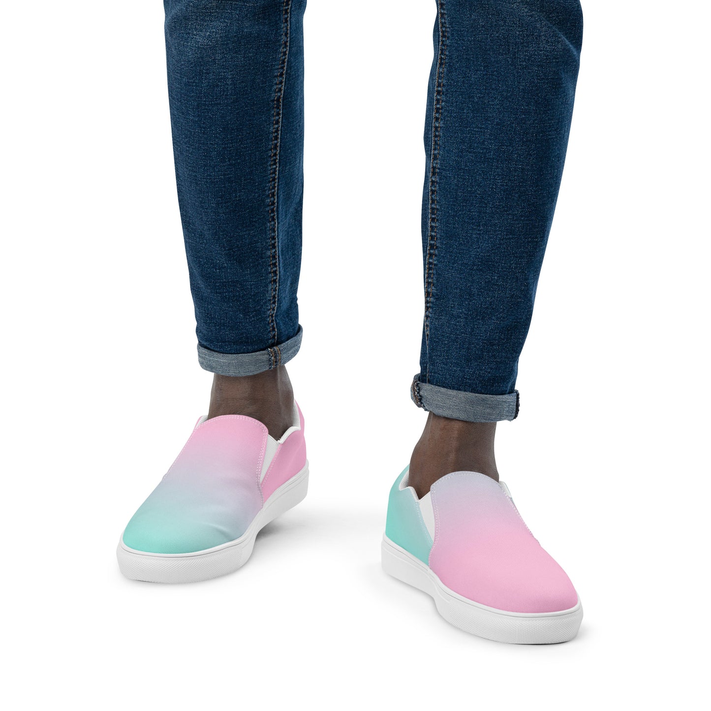 Conversation Heart Men's Slip On Shoes